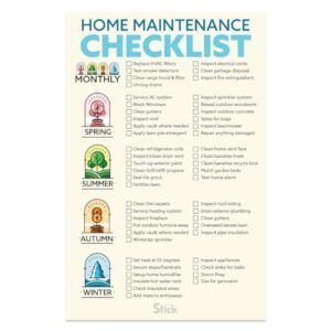 Home Maintenance Checklist