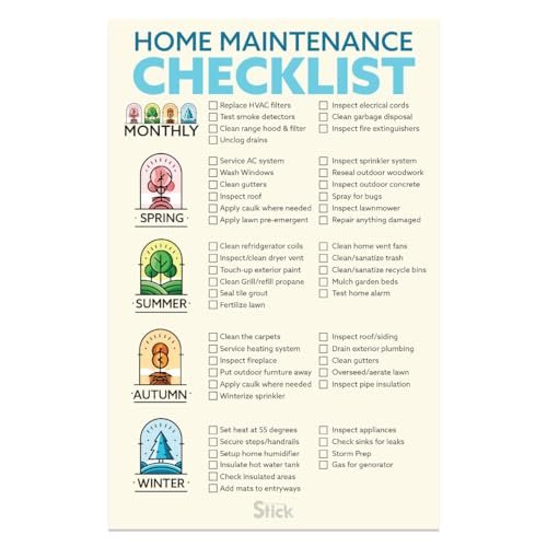 Home Maintenance Checklist