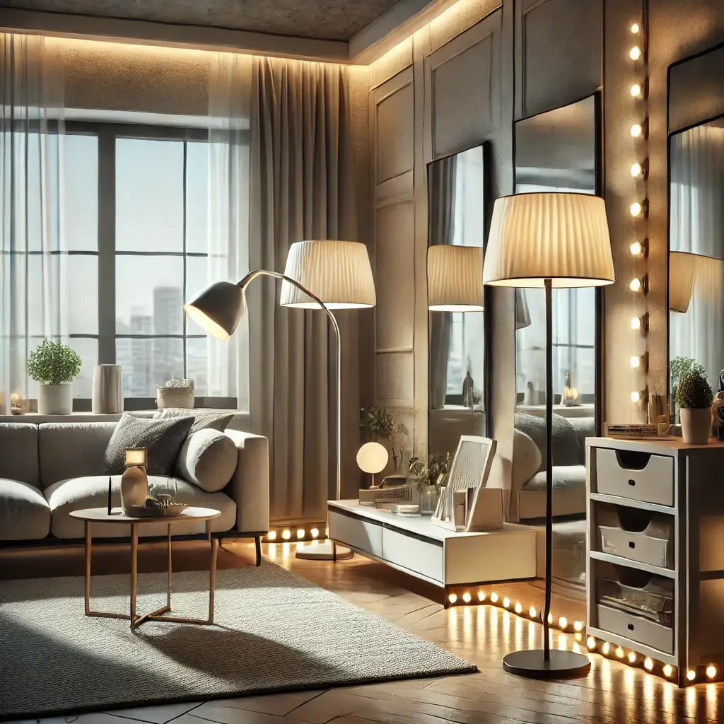 modern-living-space-showcasing-affordable-lighting-solutions.-The-scene-features-a-cozy-living-room-with-layered-lighting