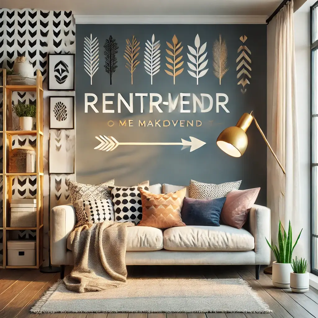 showcasing-renter-friendly-home-makeover-solutions.-The-image-includes-a-stylish-living-room-with-peel-and-stick-wallpaper-fea