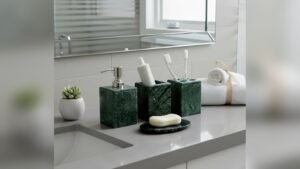 Artisan Marble Bathroom Accessory Sets