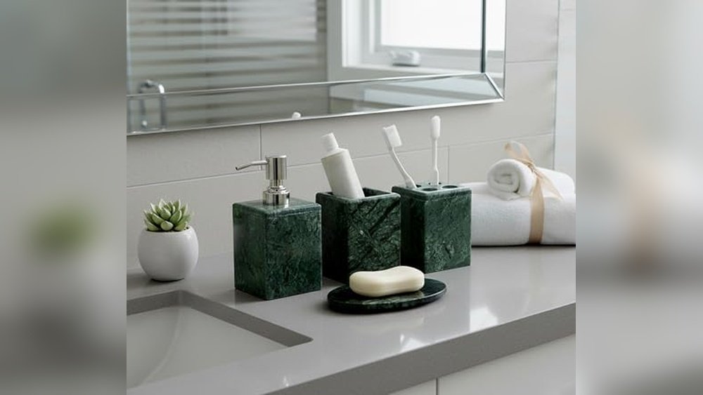 Artisan Marble Bathroom Accessory Sets