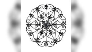 Hand-Tooled Brass Ethnic Wall Medallion