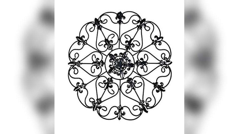 Hand-Tooled Brass Ethnic Wall Medallion