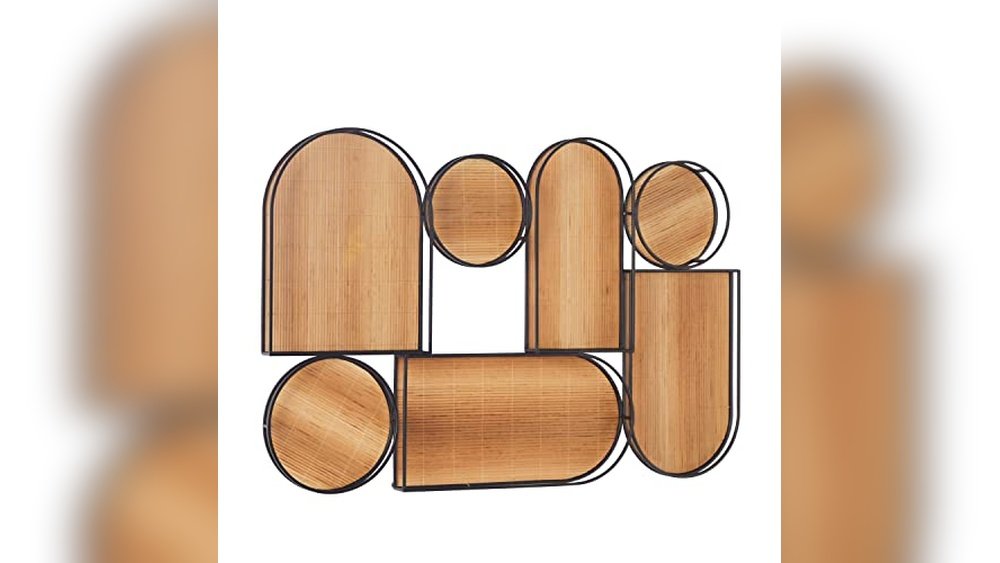 Recycled Teakwood Geometric Wall Frames