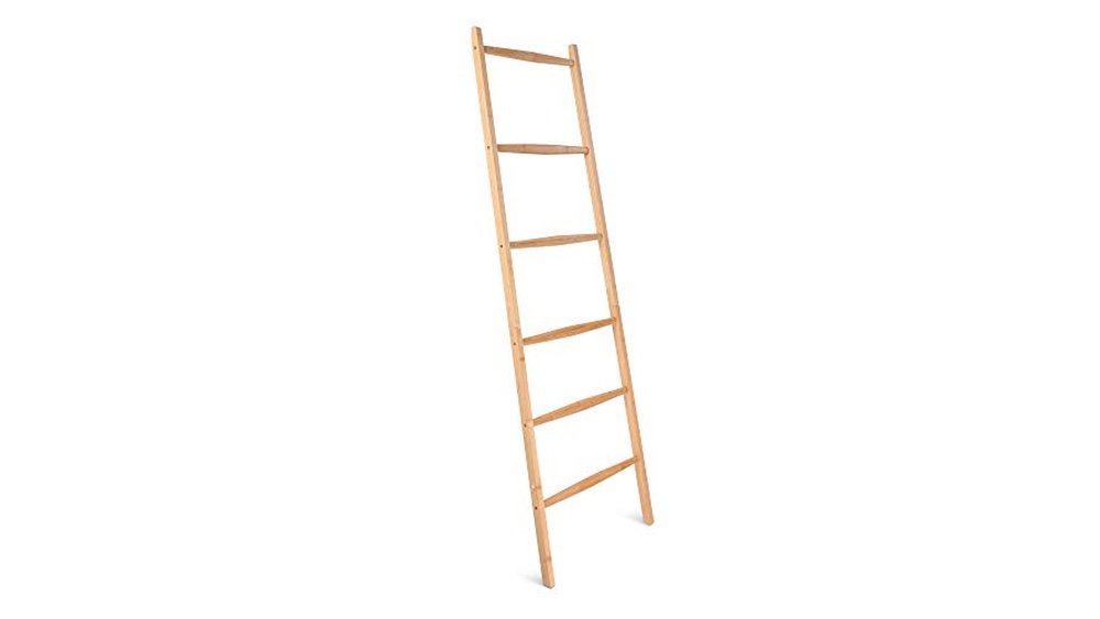 Spa-Grade Bamboo Towel Ladder Racks