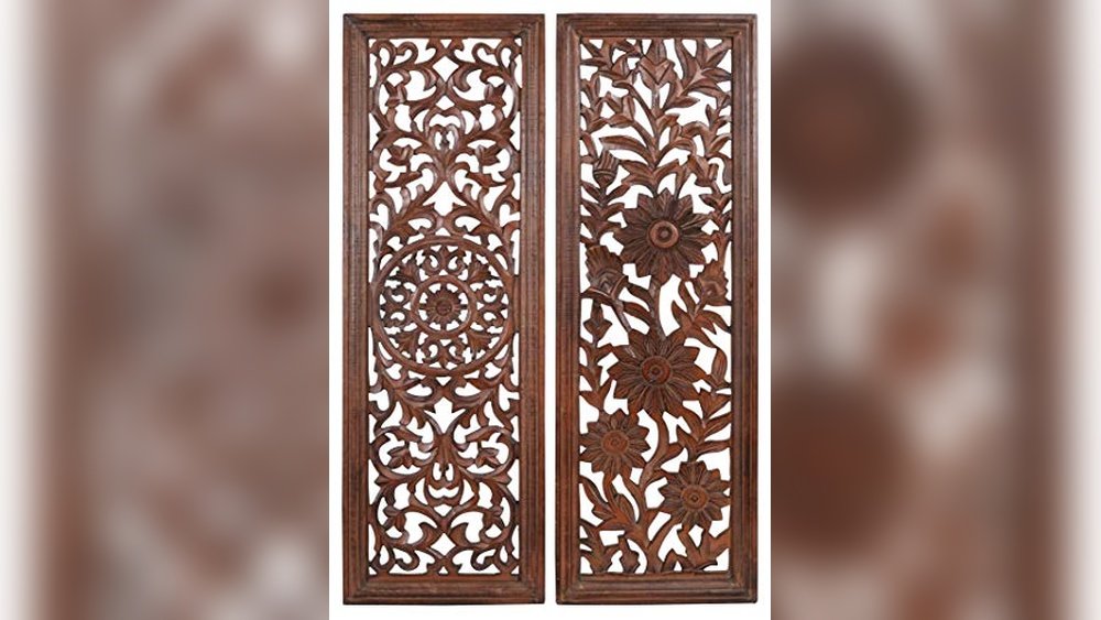 Terracotta Embossed Wall Plaques Handmade