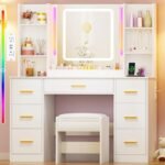Beauty Studio Furniture With Led Mirrors