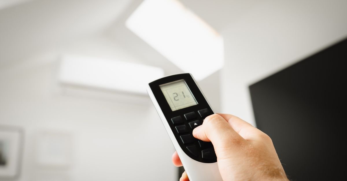 Adjusting an air conditioner with the remote