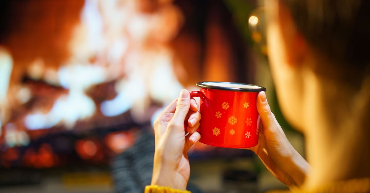 Staying warm and cozy at home in winter