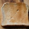 Toaster making golden toast for breakfast